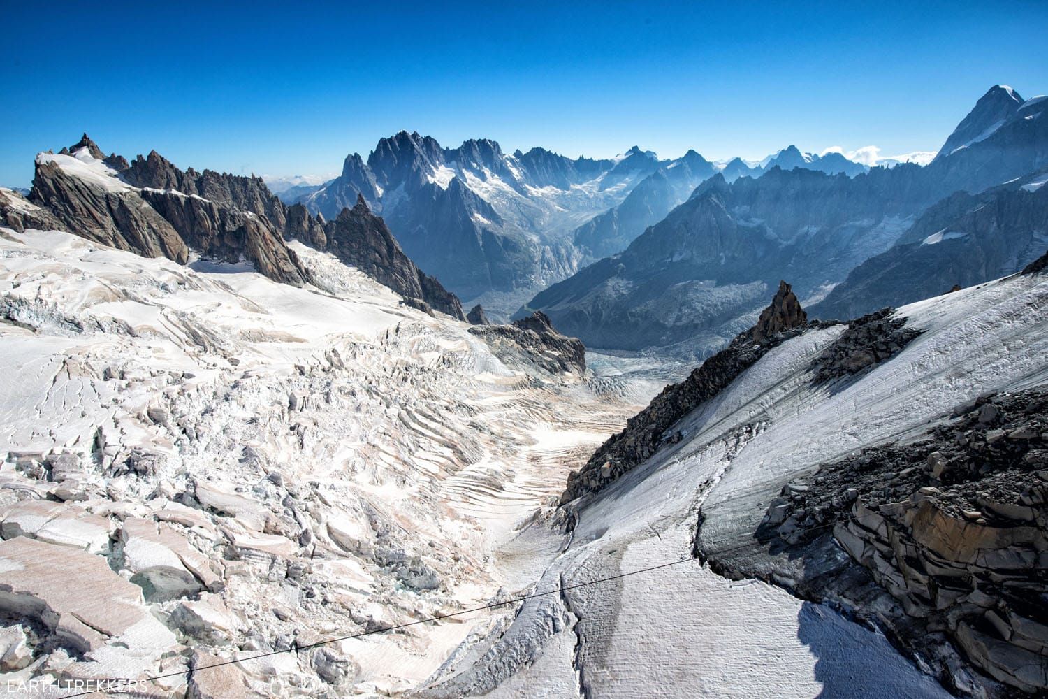 Panoramic Mont Blanc Glacier View