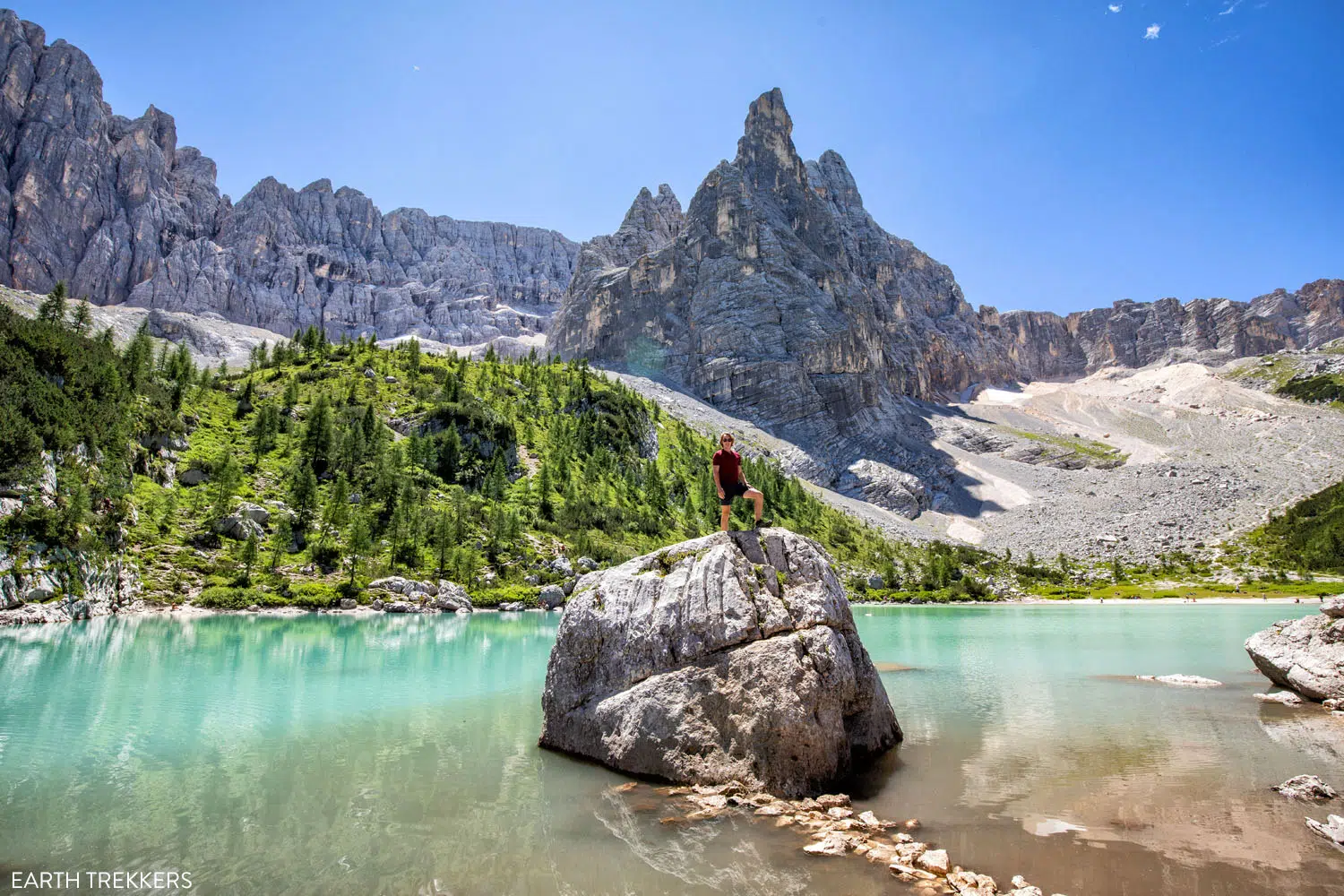 Tyler Rivenbark at Lago di Sorapis