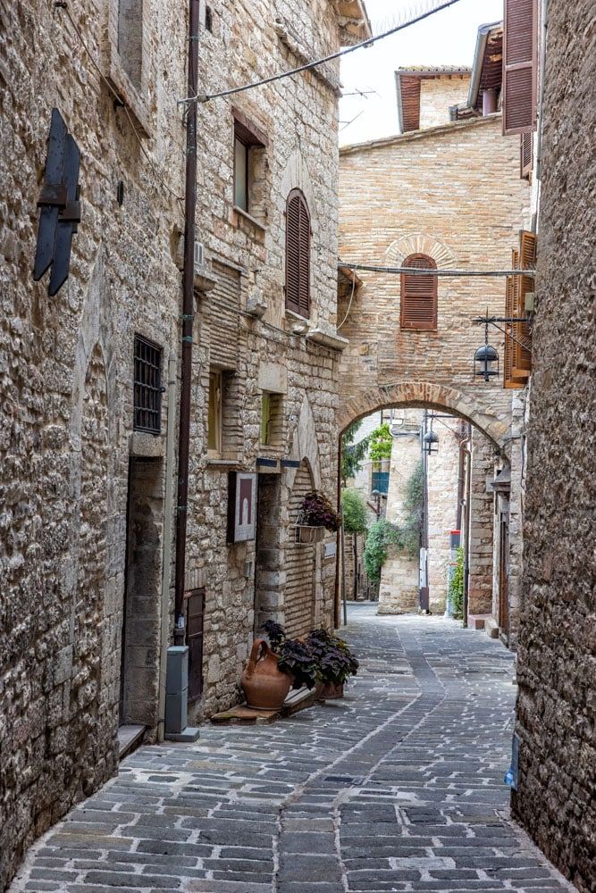 Assisi Street Umbria Italy