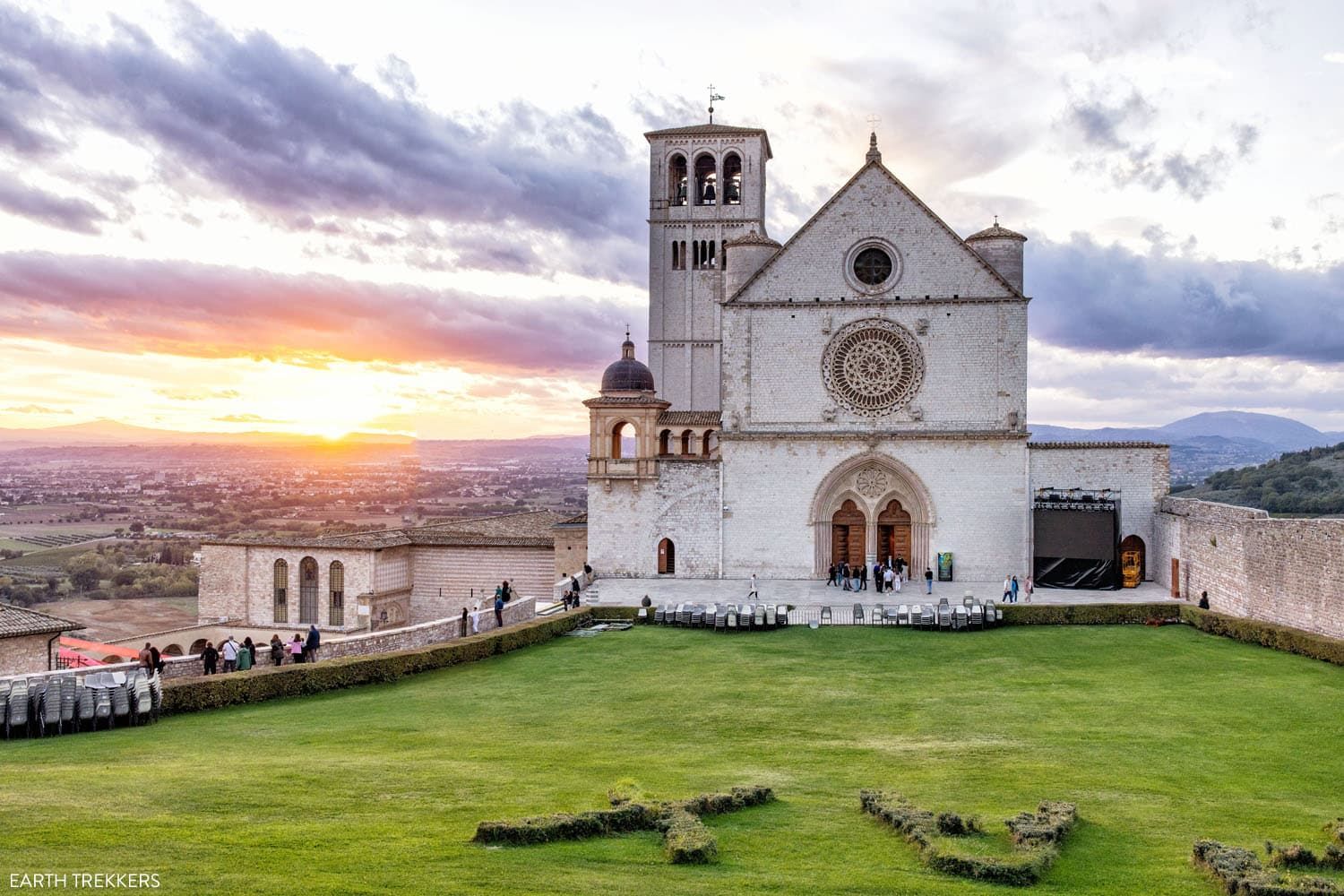 Assisi Sunset Umbria Italy