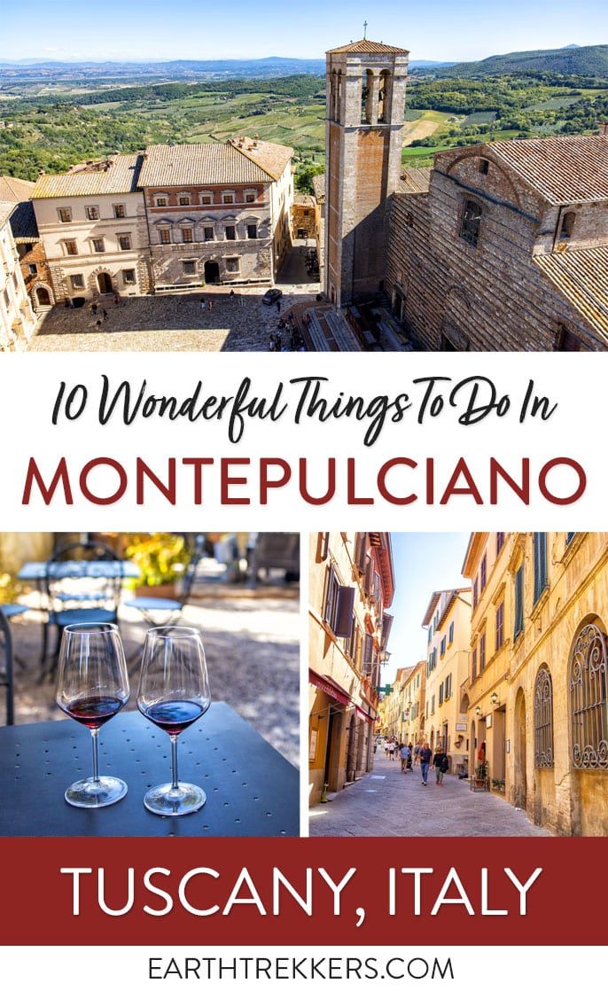 Things to Do in Montepulciano Tuscany Italy
