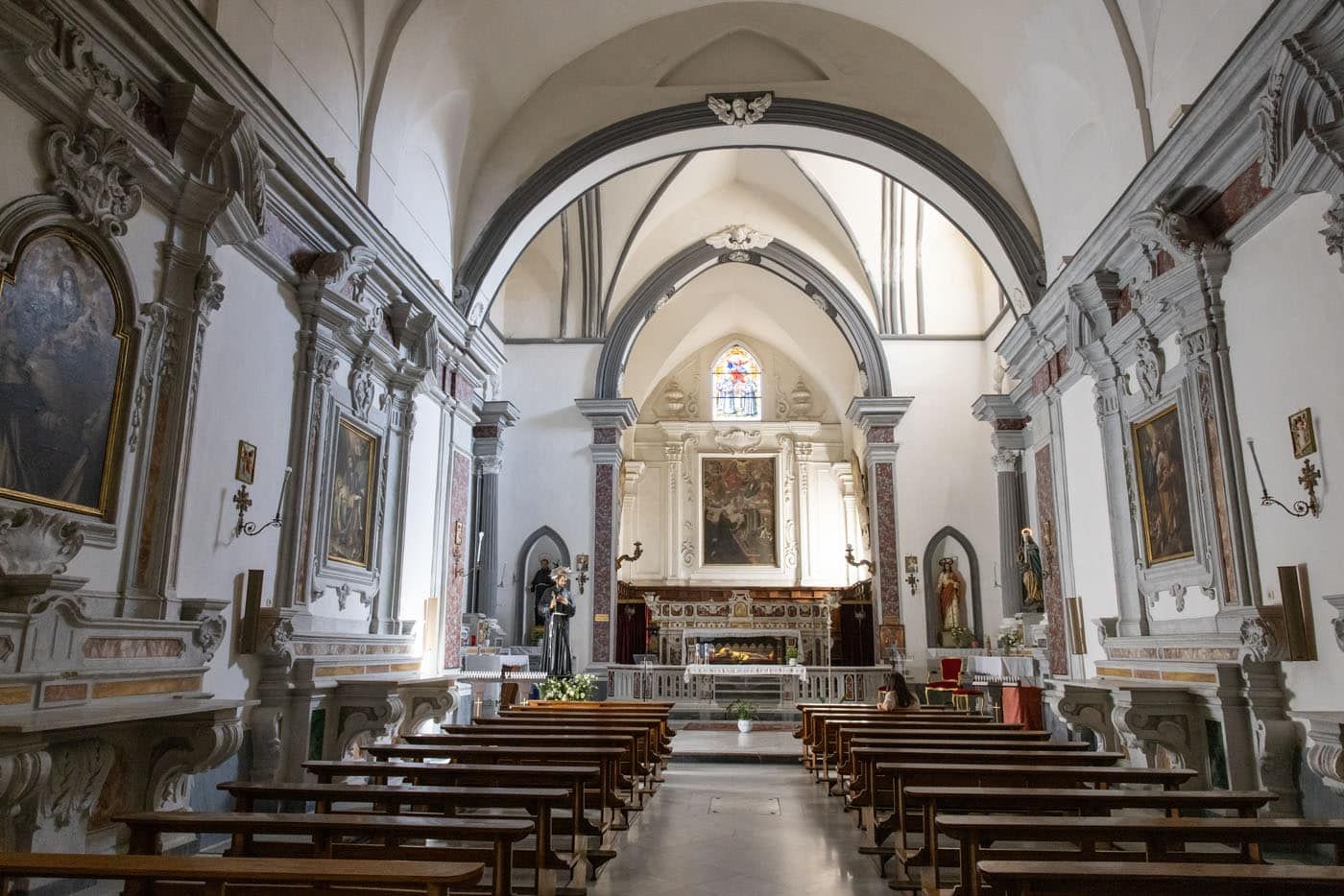 Inside the Ravello Duomo