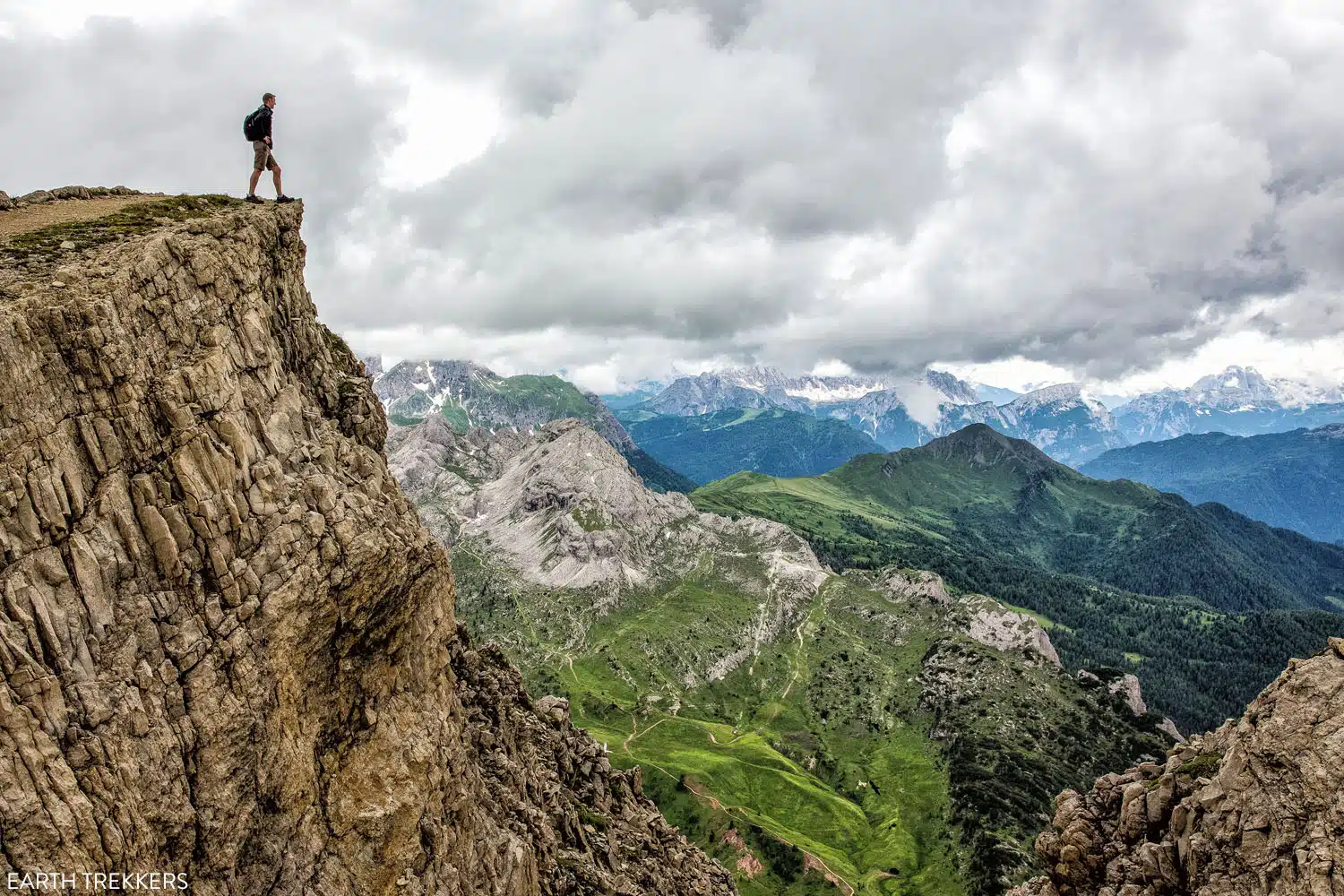 Tim in Lagazuoi, Dolomites on the Frontline Trail