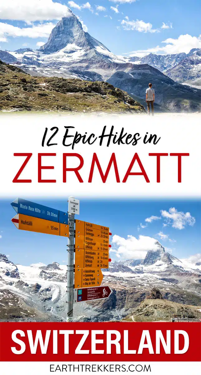 Best Hikes in Zermatt Switzerland