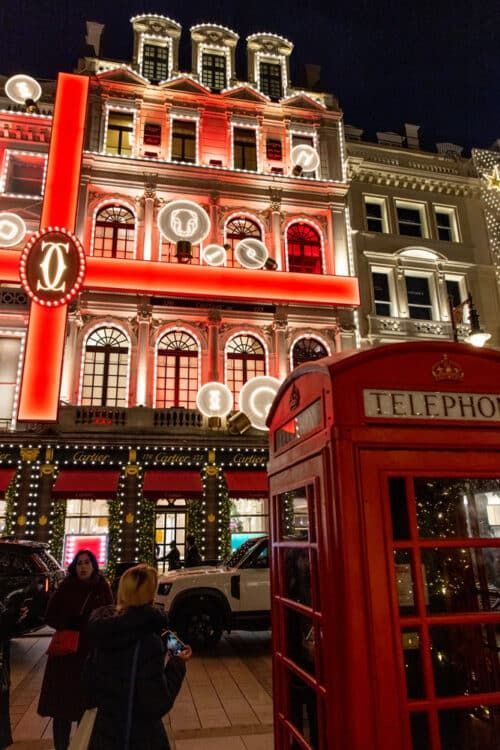 15 Places To See The London Christmas Lights Photos Map Earth   Cartier London Christmas Lights 500x750 .optimal 