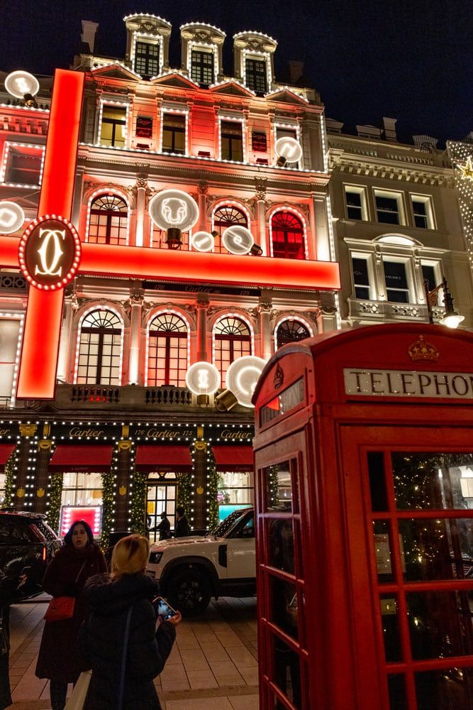 Cartier London Christmas Lights