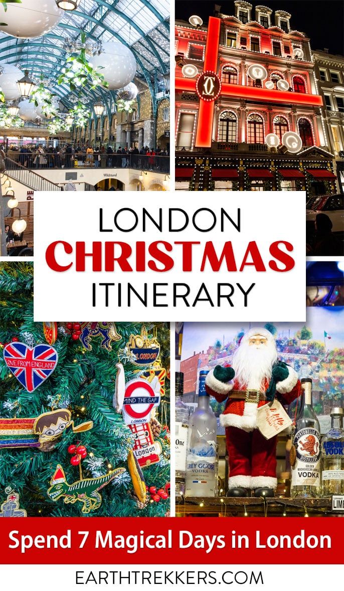 London Christmas Itinerary December