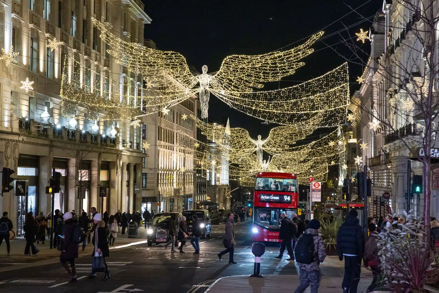 Piccadilly Street London Christmas Lights