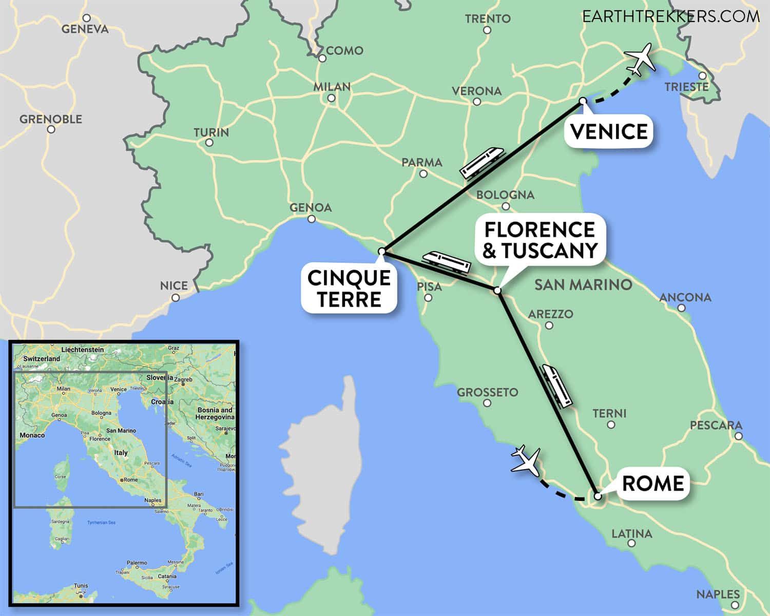 Italy Itinerary 10 Days  