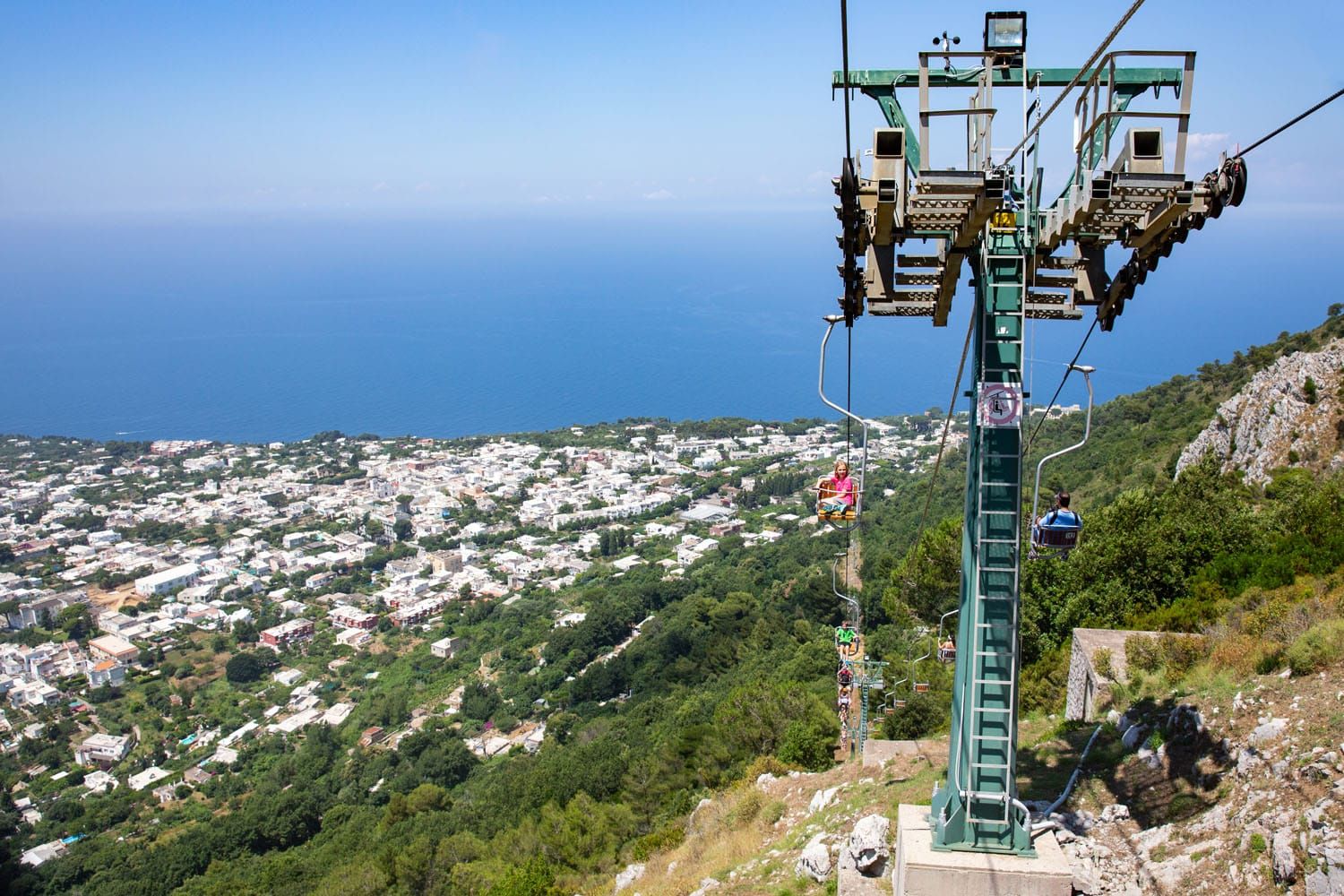 Monte Solaro Chairlift | One Day in Capri Itinerary