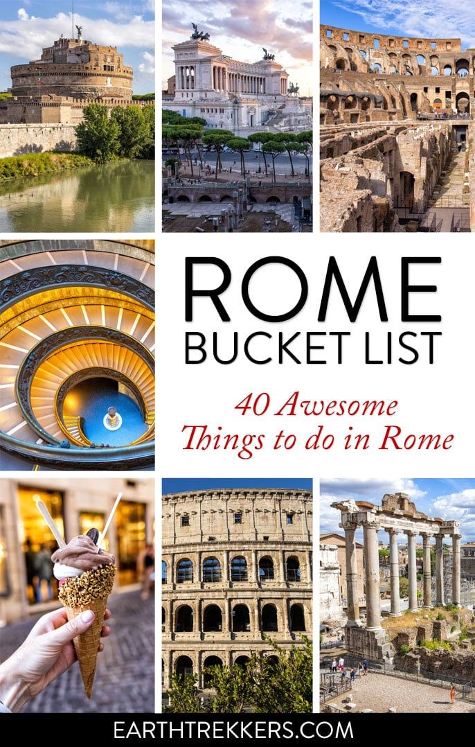 Rome Bucket List Things To Do in Rome
