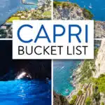 Best things to do in Capri, Italy: Blue Grotto, Capri, Anacapri, Via Krupp, Monte Solaro, hiking trails, and more.