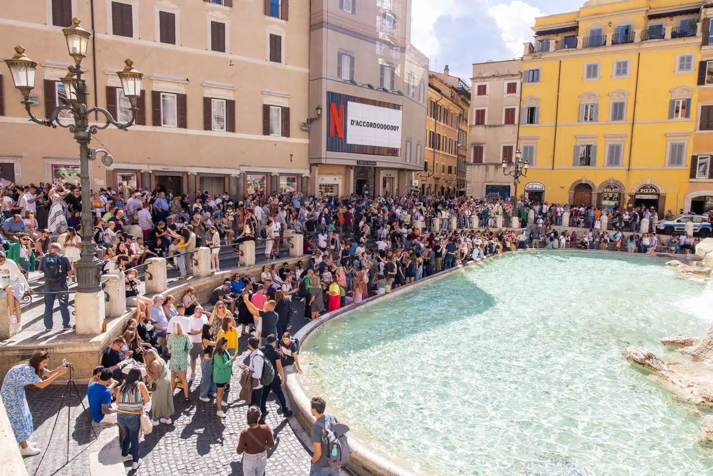 Trevi Fountain Crowd