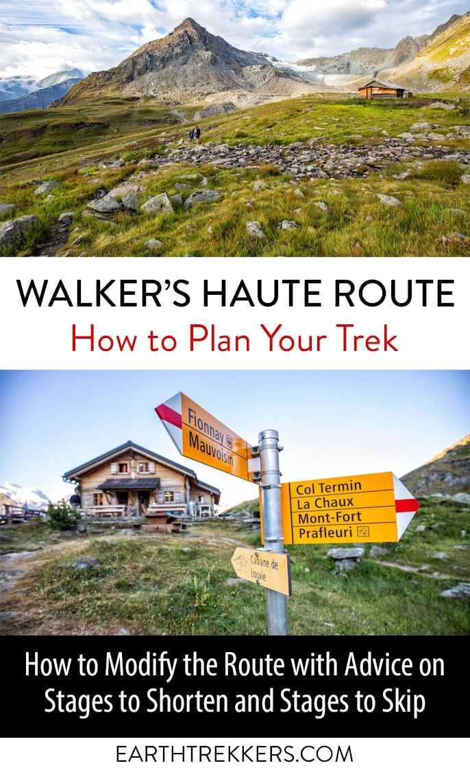 Walkers Haute Route Planning Guide