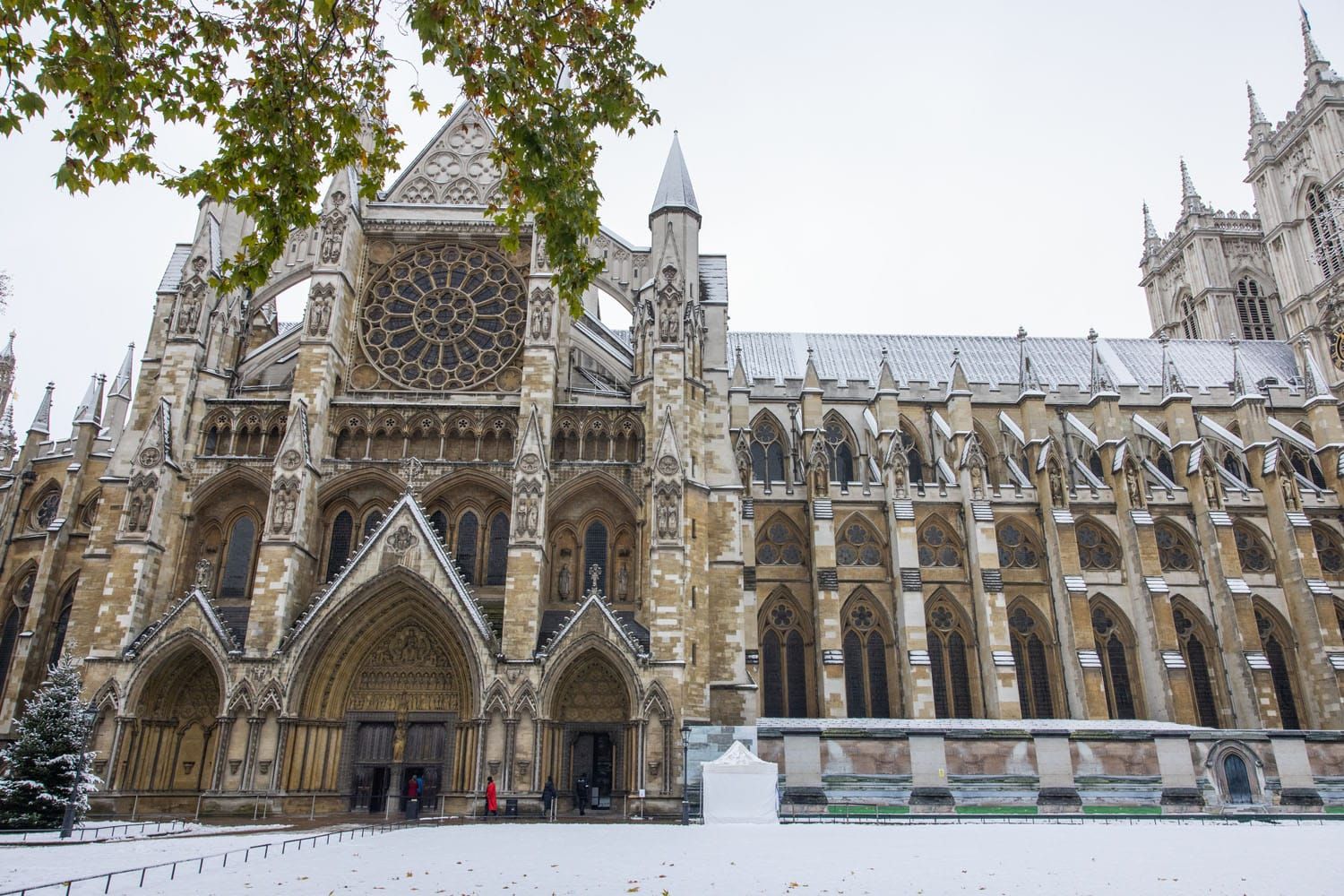 Westminster Abbey Snow
