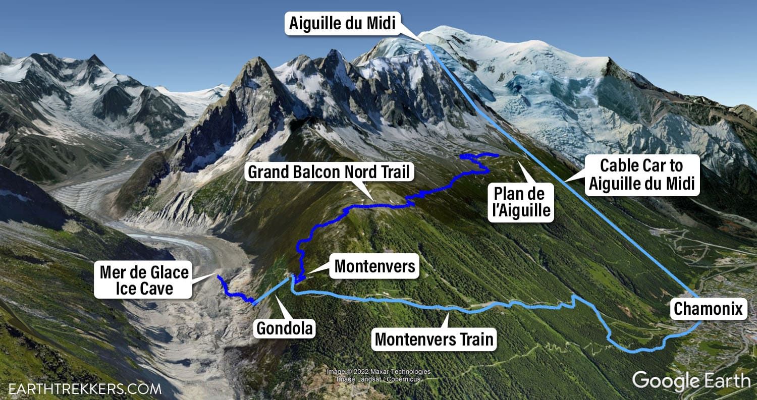 Grand Balcon Nord Hike Map