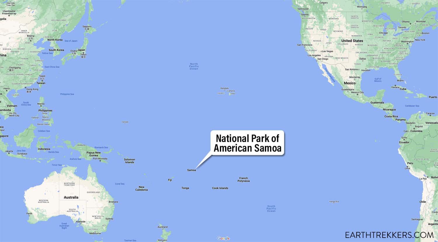 National Park of American Samoa Map | Things to Do in the National Park of American Samoa