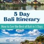 5 Day Bali Indonesia Itinerary