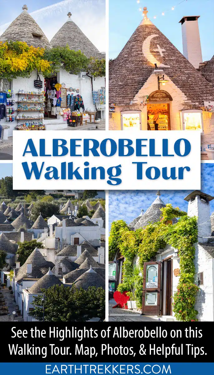 Alberobello walking tour. Visit the top sights in Alberobello as well as a few hidden gems. Map, photos, helpful tips, and more.