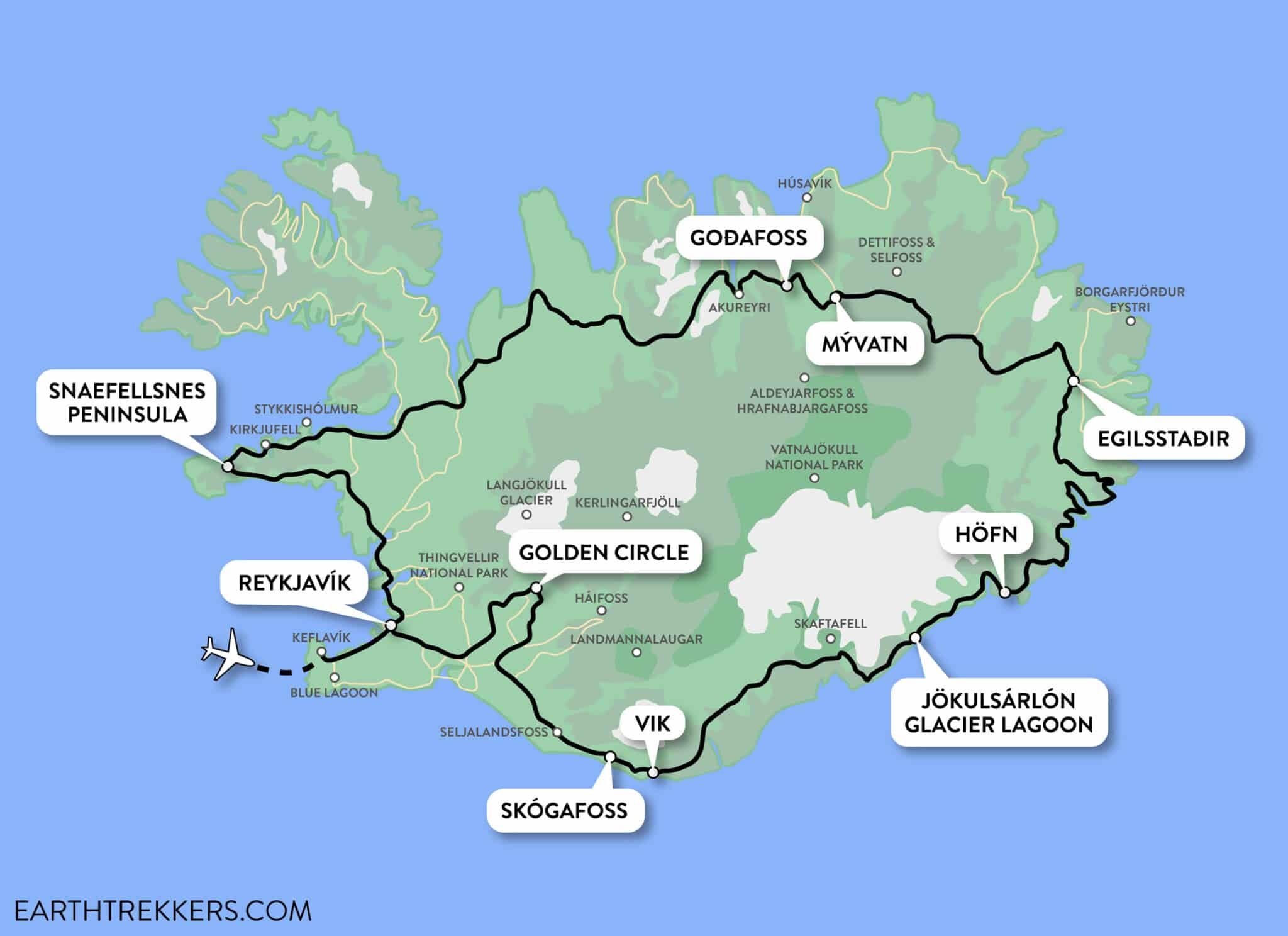 Iceland Ring Road Itinerary: 7 to 10 Day Road Trip – Earth Trekkers