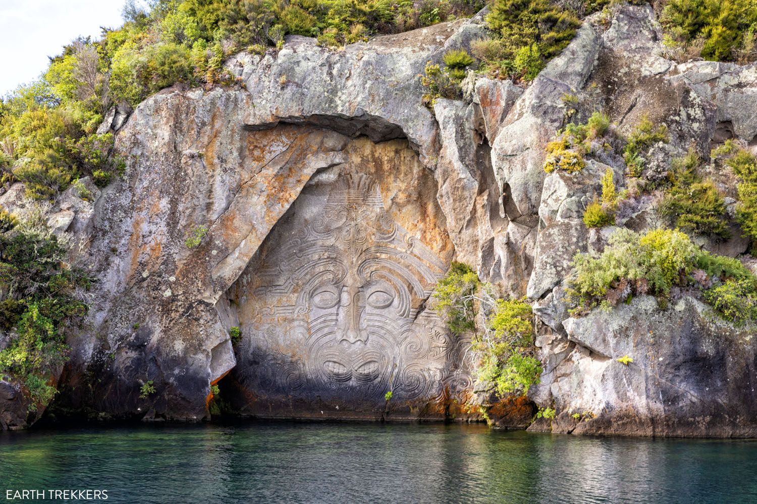 Lake Taupo Maori Rock Carving