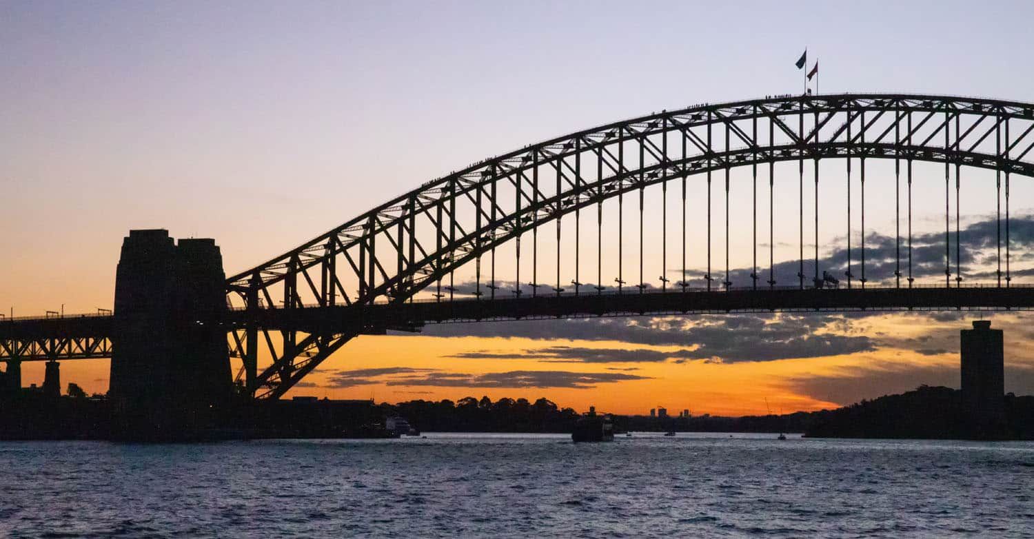 Sydney Harbour Bridge at Sunset | Sydney Bridge Climb