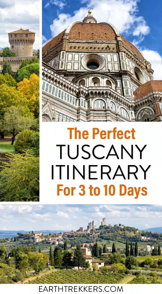 Tuscany Italy Itinerary