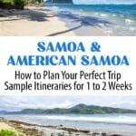Samoa American Samoa Itinerary