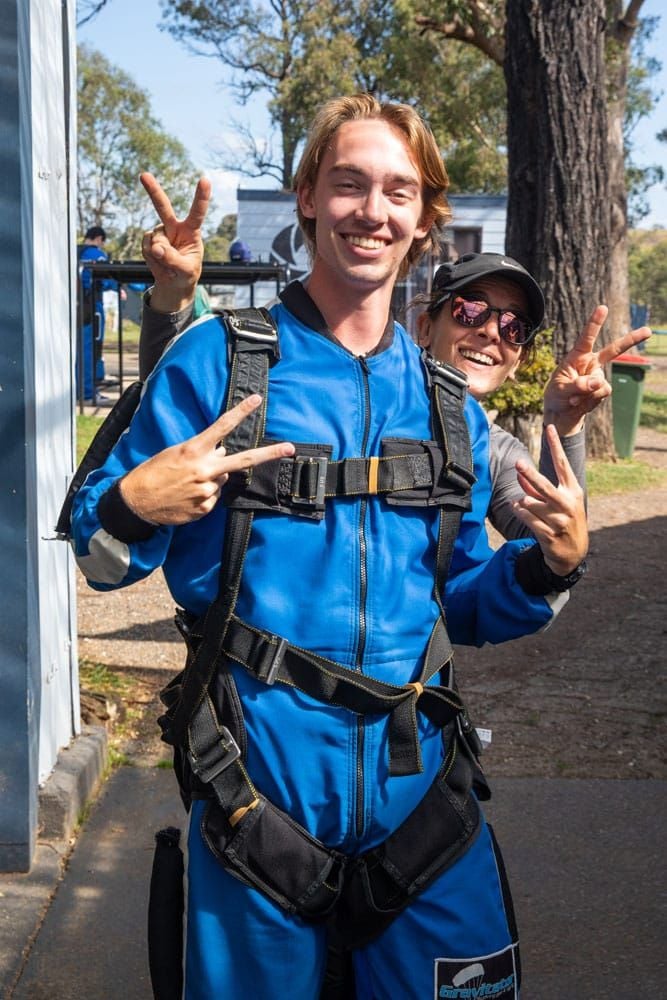 Tyler Before Skydiving