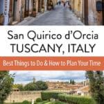 San Quirico dOrcia Tuscany Italy