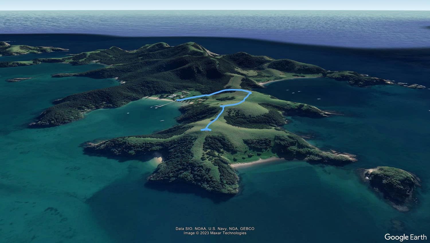 Urupukapuka Island Hiking Map
