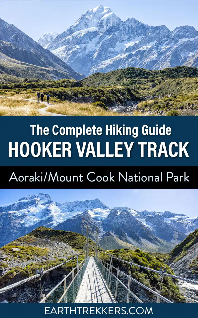 Everything you need to know to hike the Hooker Valley Track in Aoraki /Mount Cook National Park, New Zealand.