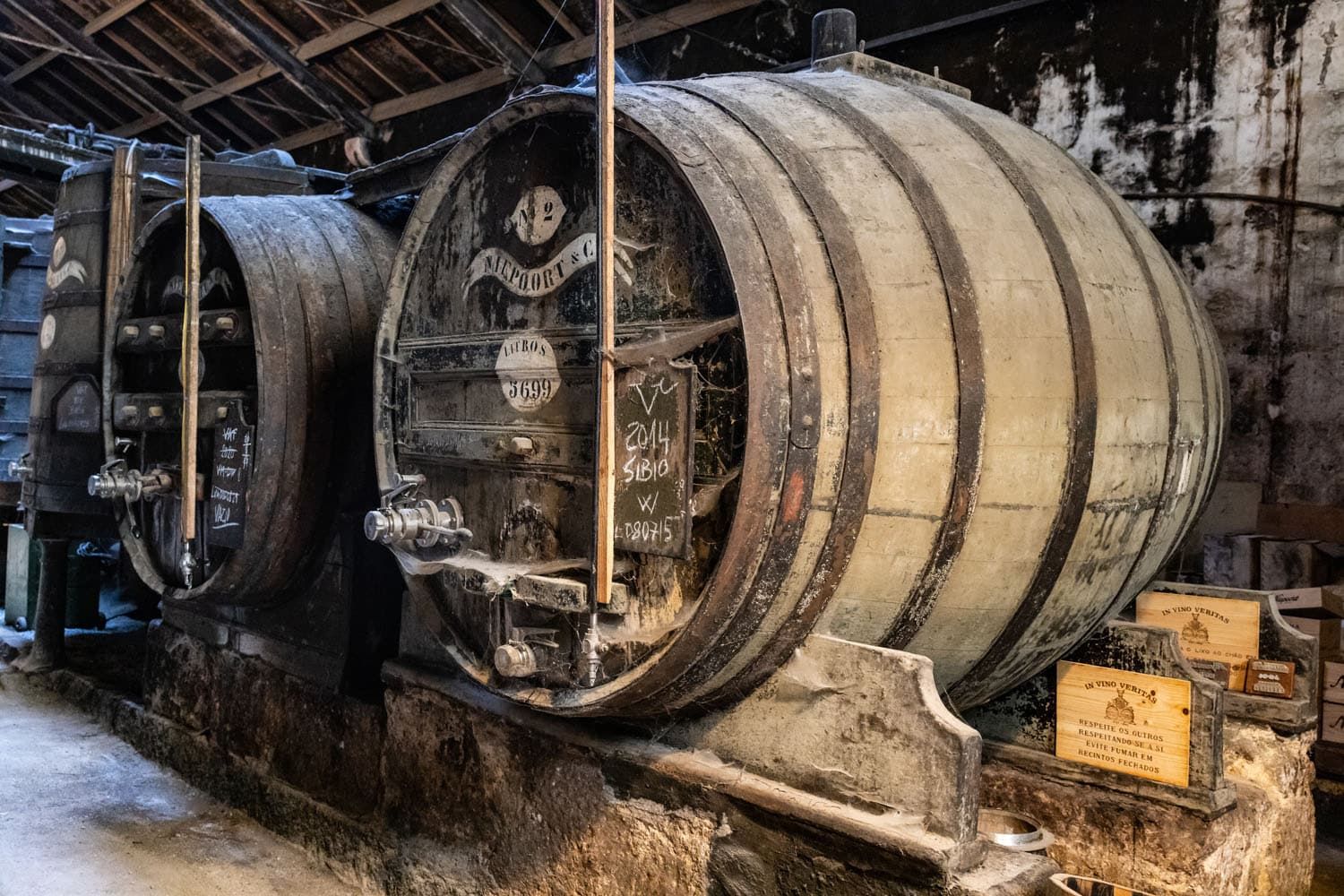 Niepoort Wine Cellar Barrels | Wine Cellars in Porto