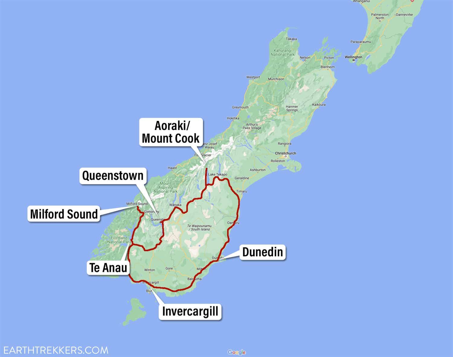 10 Day South Island Itinerary