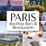 Best rooftop bars and restaurants in Paris. Where to eat and drink with views of the Eiffel Tower, Arc de Triomphe, and more.