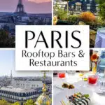 Best rooftop bars and restaurants in Paris. Where to eat and drink with views of the Eiffel Tower, Arc de Triomphe, and more.