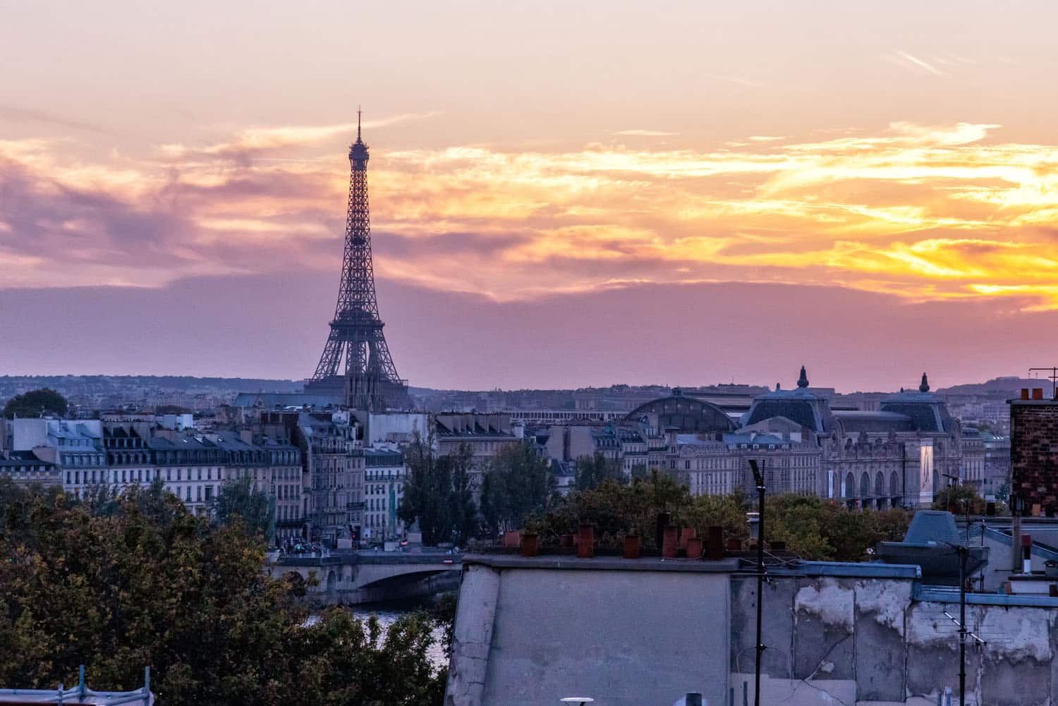 Paris Sunset | Best Rooftop Bars in Paris