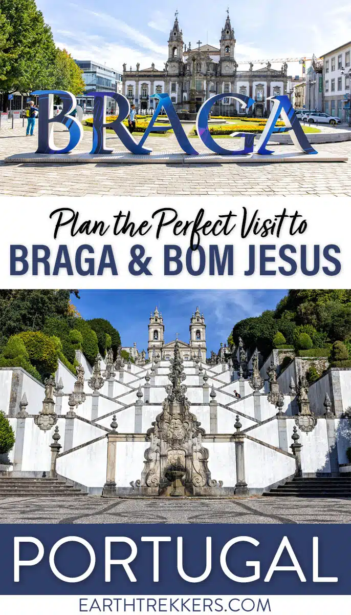 Visit the oldest cathedral in Portugal, climb the steps of Bom Jesus do Monte, take a photo with the Braga sign, and more.
