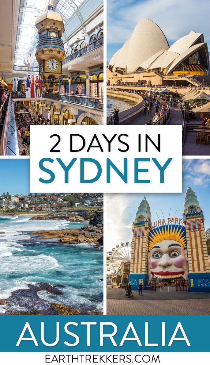 2 day Sydney itinerary. Best way to spend 2 days in Sydney, visiting the Sydney Harbour, Opera House, Bondi Beach, and more.