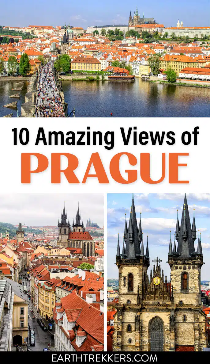 10 best views of Prague. Best photo spots in Prague: Charles Bridge, Old Town Tower Bridge, Old Town Hall Tower, and more.