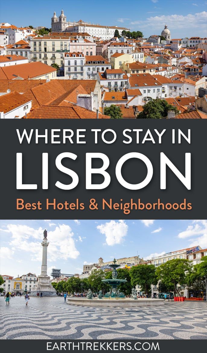 Where to stay in Lisbon, Portugal. Best locations and neighborhoods in Lisbon. Best hotels in Lisbon organized by cost.