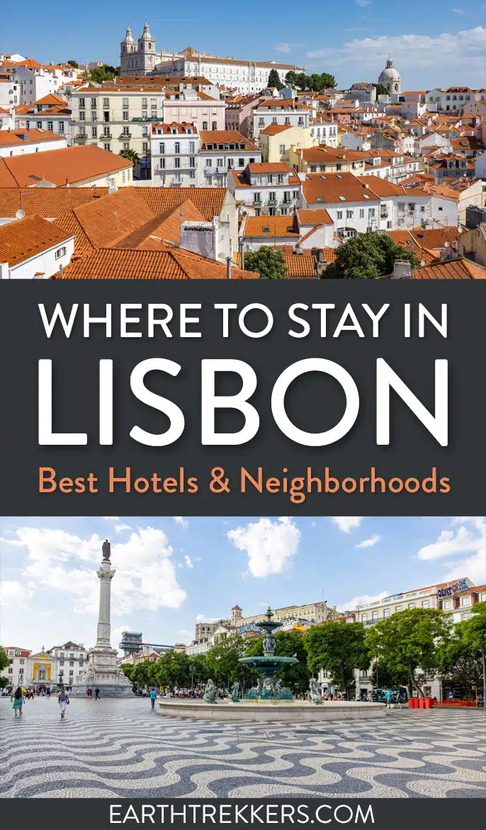 Where to stay in Lisbon, Portugal. Best locations and neighborhoods in Lisbon. Best hotels in Lisbon organized by cost.