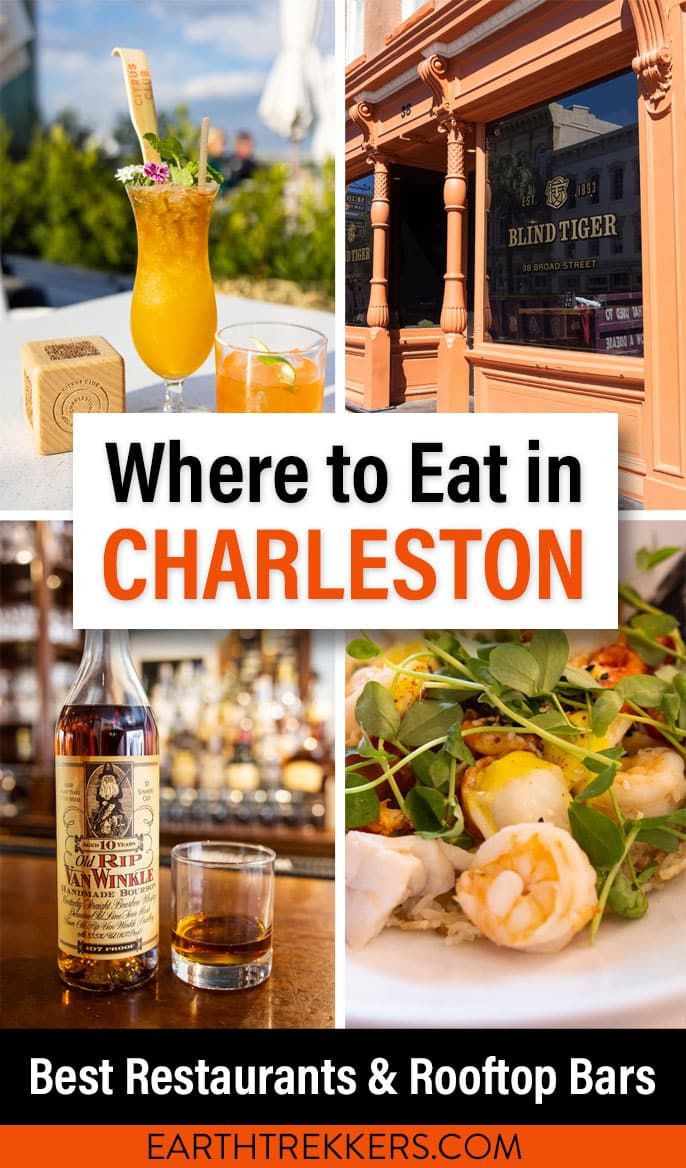 Best restaurants and rooftop bars in Charleston, South Carolina. Best places to dine on Lowcountry cuisine.