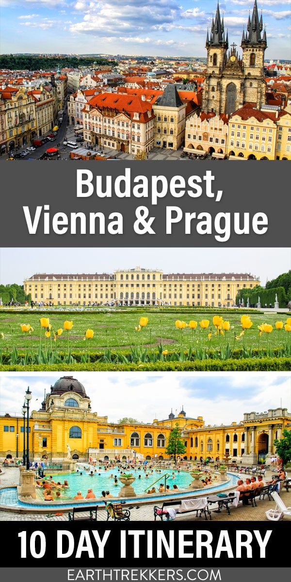10 day Central Europe Itinerary: Prague, Vienna, Budapest. Includes where to eat, where to stay, and how to modify this itinerary.