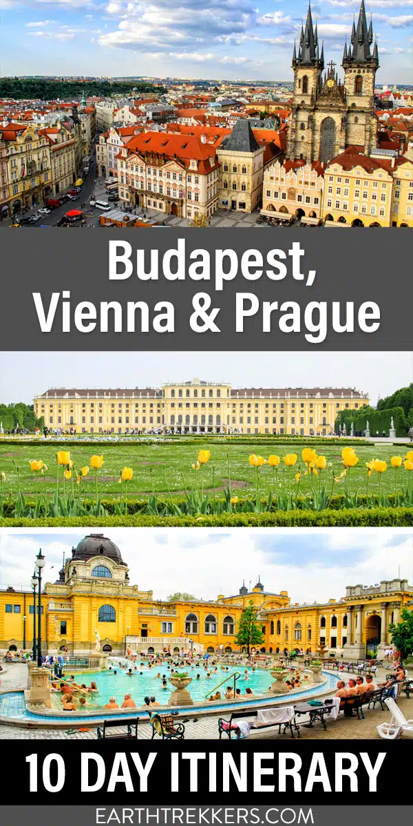 10 day Central Europe Itinerary: Prague, Vienna, Budapest. Includes where to eat, where to stay, and how to modify this itinerary.
