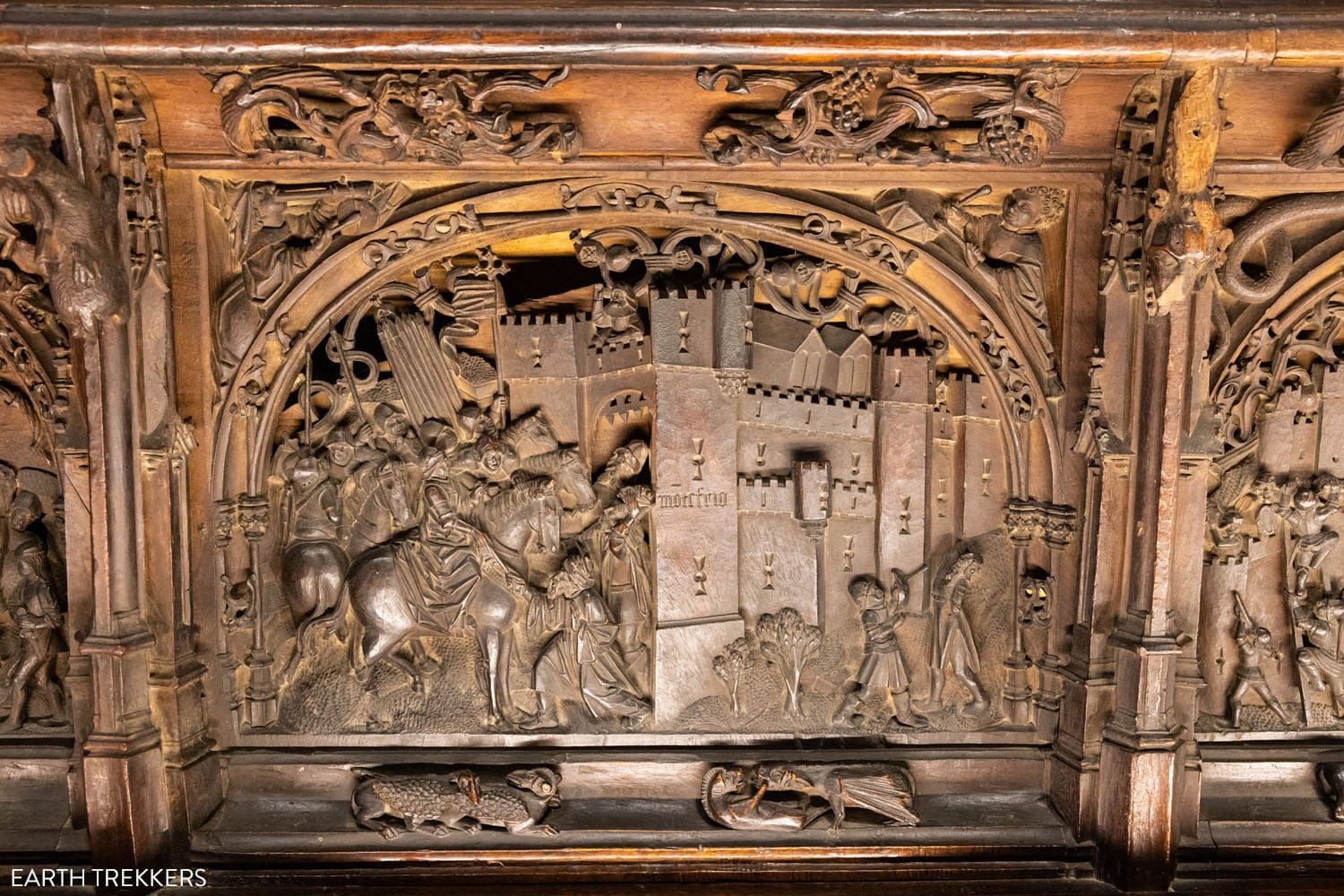 Toledo Cathedral Choir Carvings