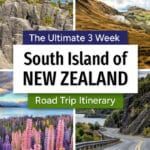 3 week New Zealand South Island road trip itinerary. Visit Queenstown, Wanaka, Christchurch, Milford Sound, Doubtful Sound, and more.