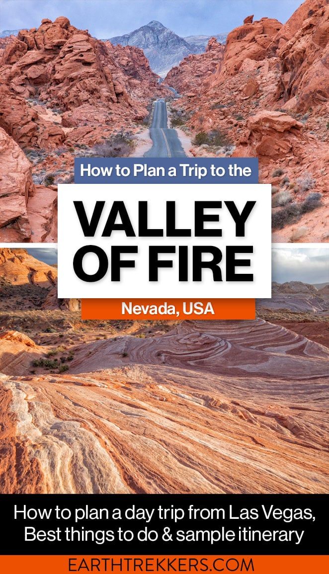 Valley of Fire State Park, Nevada. See Mouse's Tank Road, Fire Wave, Pastel Canyon, White Domes, and petroglyphs on a day trip from Las Vegas.