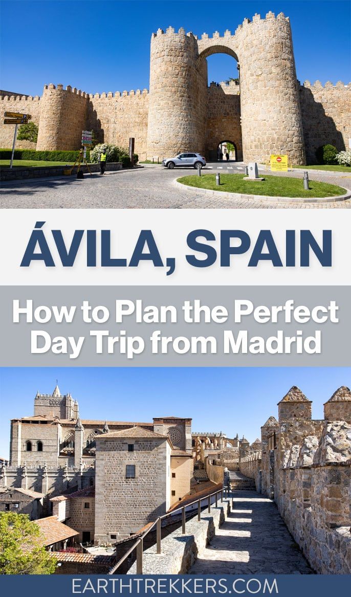 Best things to do in Avila and everything you need to know to plan a day trip to Avila from Madrid, Spain.