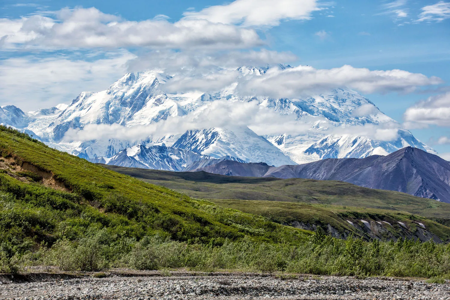 Denali with Clouds